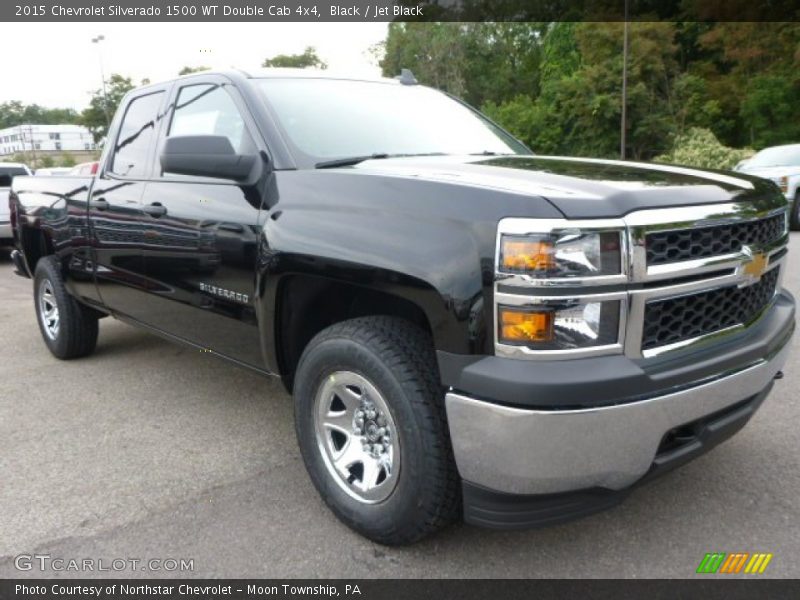 Black / Jet Black 2015 Chevrolet Silverado 1500 WT Double Cab 4x4