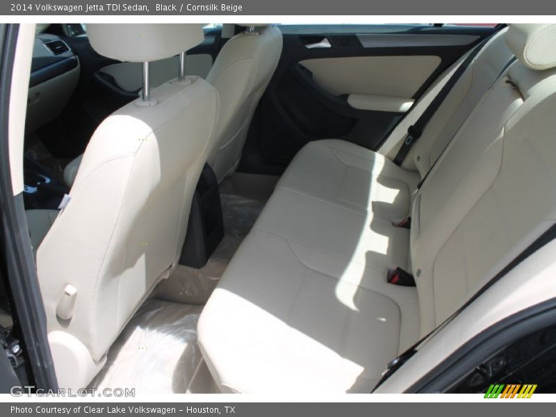Black / Cornsilk Beige 2014 Volkswagen Jetta TDI Sedan