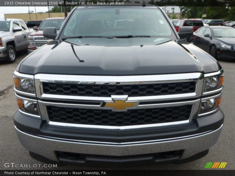 Black / Jet Black 2015 Chevrolet Silverado 1500 WT Double Cab 4x4