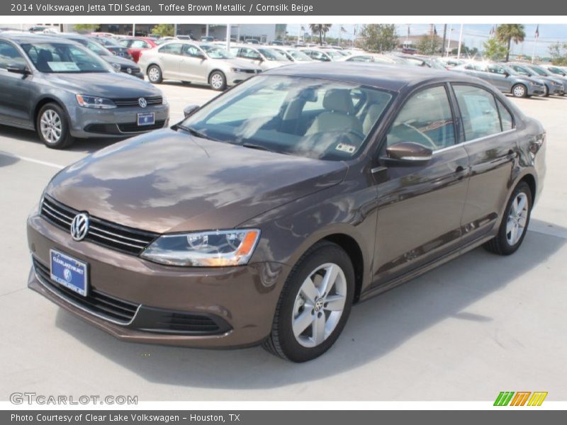Toffee Brown Metallic / Cornsilk Beige 2014 Volkswagen Jetta TDI Sedan