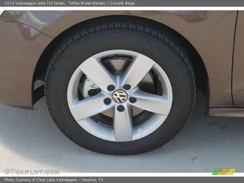 Toffee Brown Metallic / Cornsilk Beige 2014 Volkswagen Jetta TDI Sedan