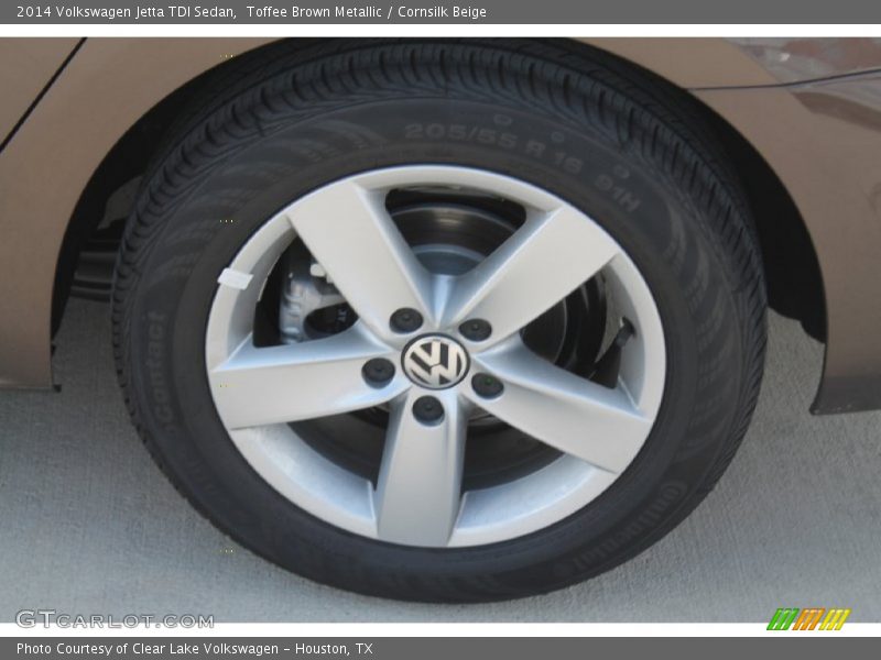 Toffee Brown Metallic / Cornsilk Beige 2014 Volkswagen Jetta TDI Sedan