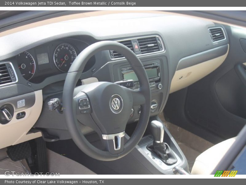 Toffee Brown Metallic / Cornsilk Beige 2014 Volkswagen Jetta TDI Sedan