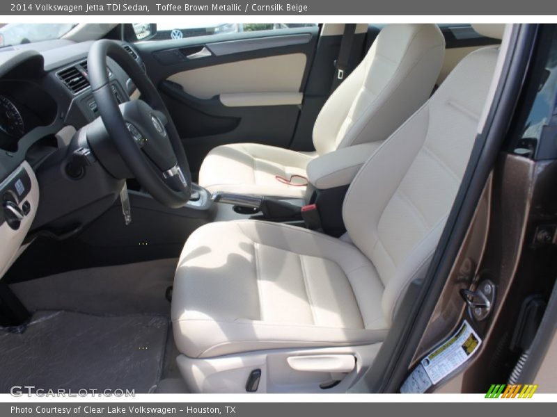 Toffee Brown Metallic / Cornsilk Beige 2014 Volkswagen Jetta TDI Sedan