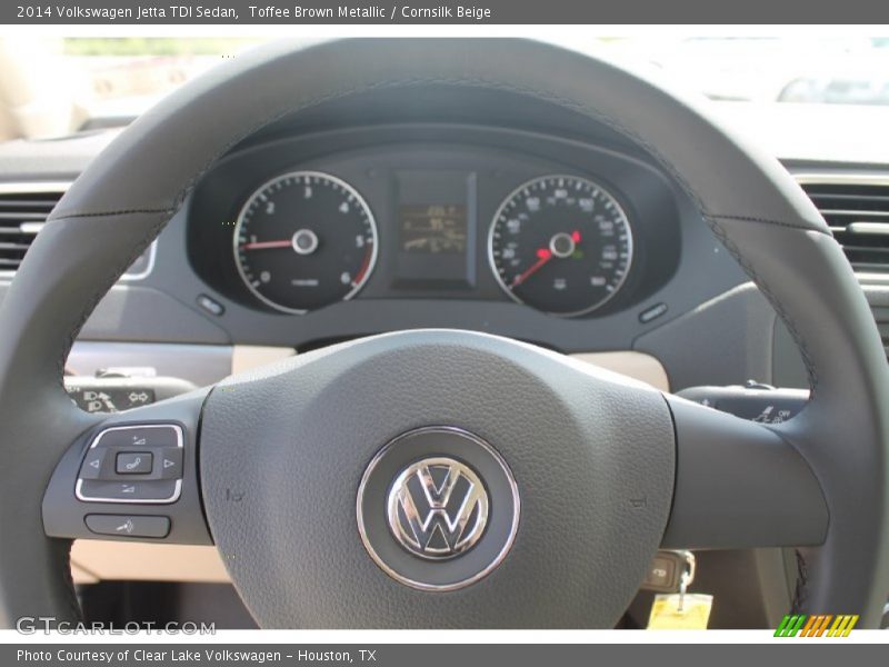 Toffee Brown Metallic / Cornsilk Beige 2014 Volkswagen Jetta TDI Sedan