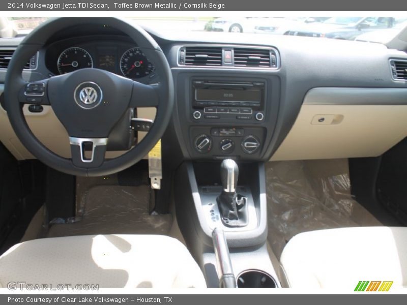 Toffee Brown Metallic / Cornsilk Beige 2014 Volkswagen Jetta TDI Sedan