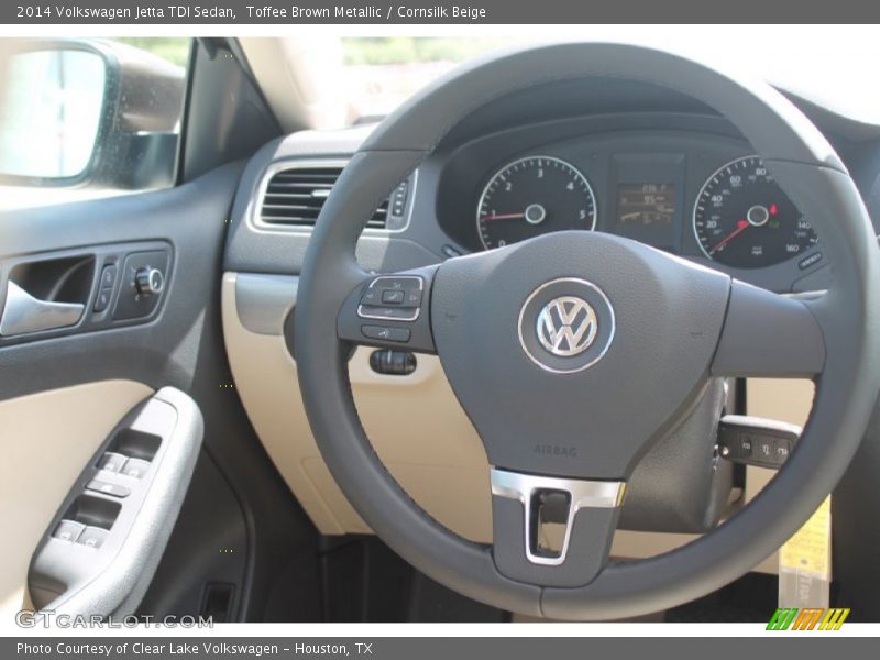 Toffee Brown Metallic / Cornsilk Beige 2014 Volkswagen Jetta TDI Sedan