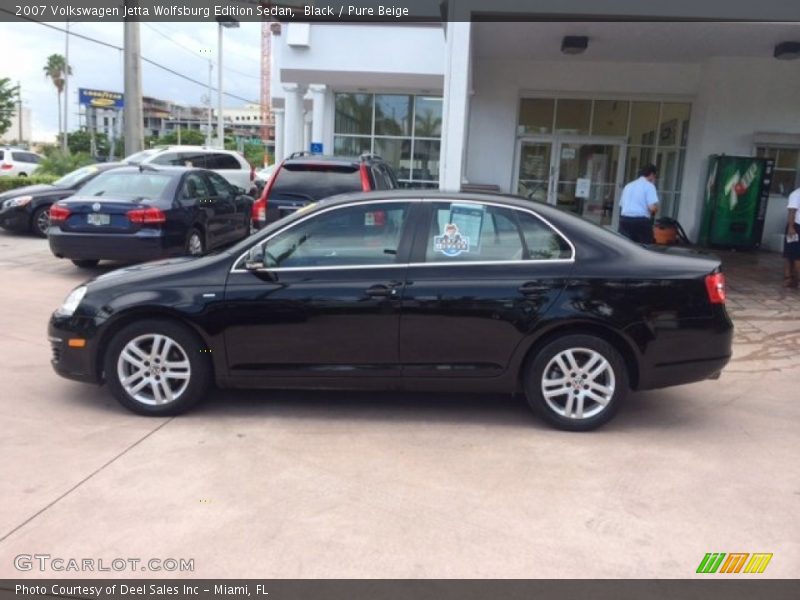 Black / Pure Beige 2007 Volkswagen Jetta Wolfsburg Edition Sedan