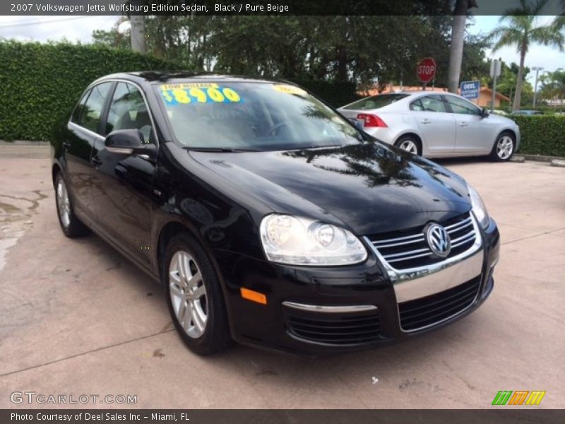 Black / Pure Beige 2007 Volkswagen Jetta Wolfsburg Edition Sedan