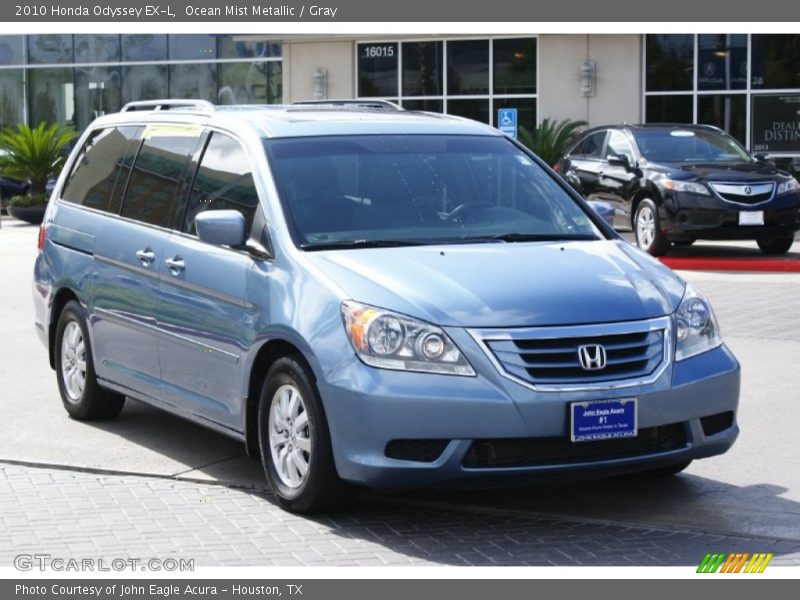 Ocean Mist Metallic / Gray 2010 Honda Odyssey EX-L