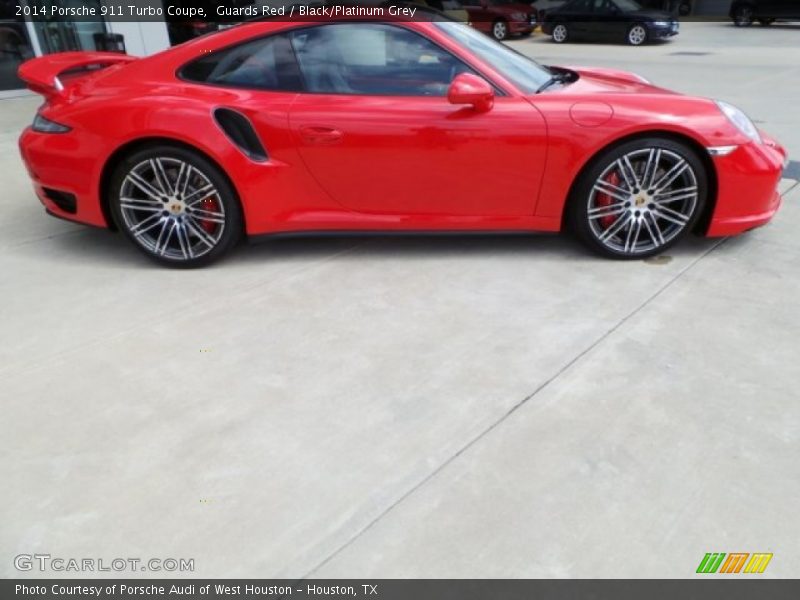 Guards Red / Black/Platinum Grey 2014 Porsche 911 Turbo Coupe