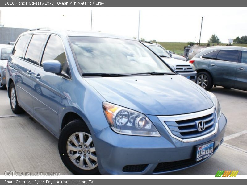 Ocean Mist Metallic / Gray 2010 Honda Odyssey EX-L