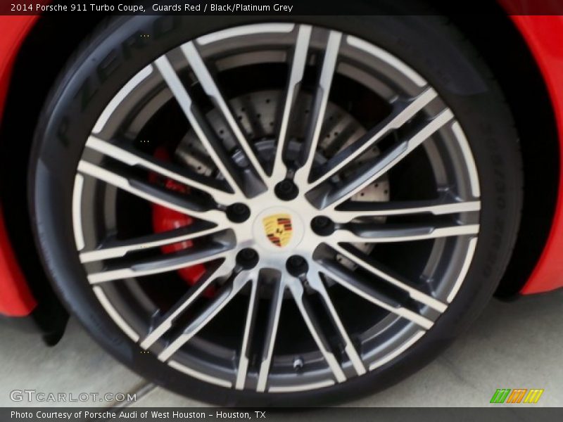 Guards Red / Black/Platinum Grey 2014 Porsche 911 Turbo Coupe