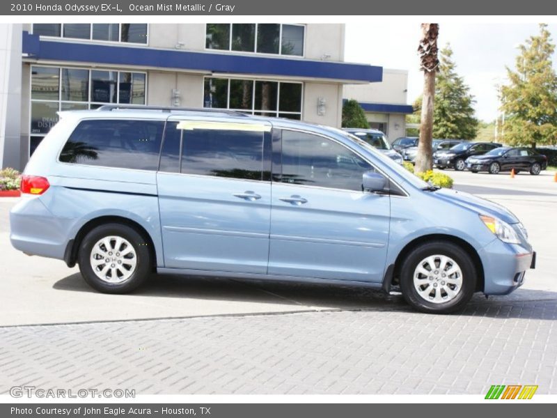 Ocean Mist Metallic / Gray 2010 Honda Odyssey EX-L