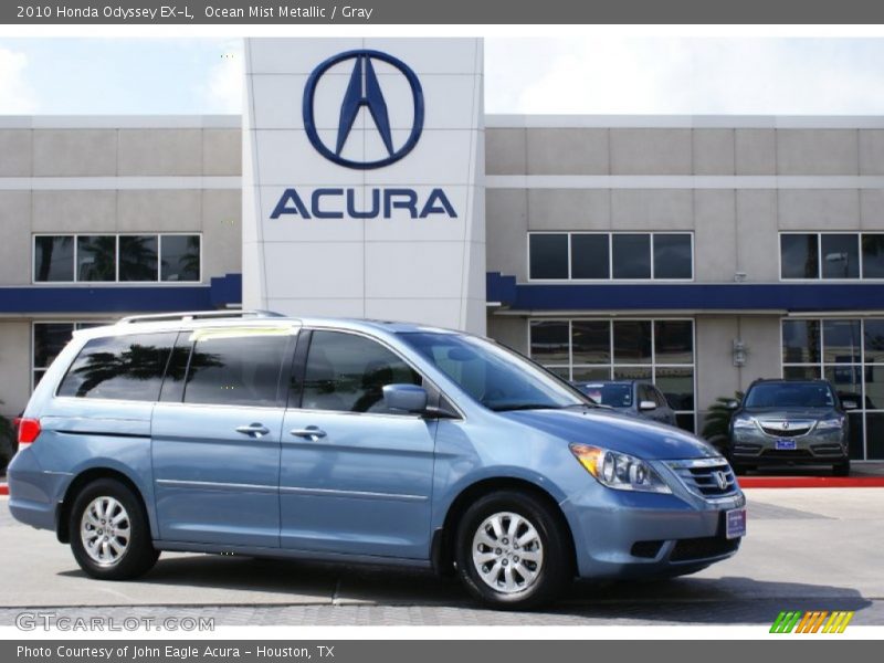 Ocean Mist Metallic / Gray 2010 Honda Odyssey EX-L