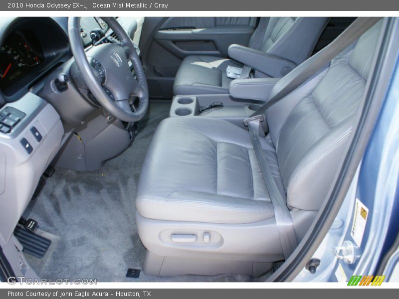 Ocean Mist Metallic / Gray 2010 Honda Odyssey EX-L