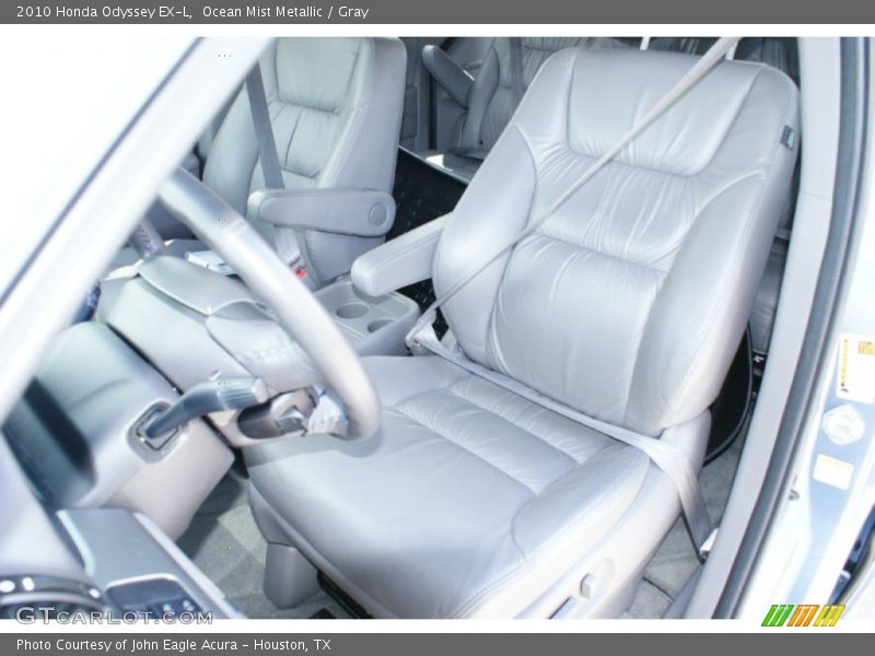 Ocean Mist Metallic / Gray 2010 Honda Odyssey EX-L