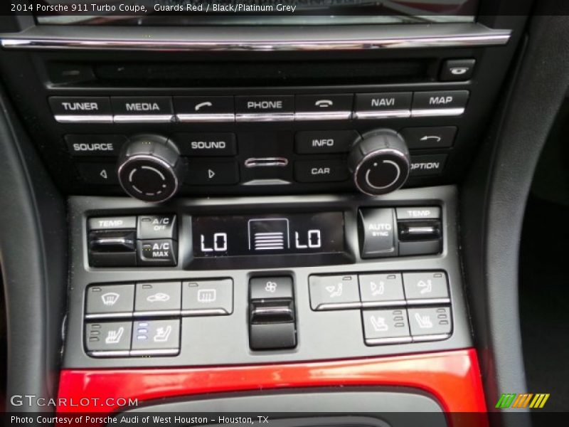 Guards Red / Black/Platinum Grey 2014 Porsche 911 Turbo Coupe