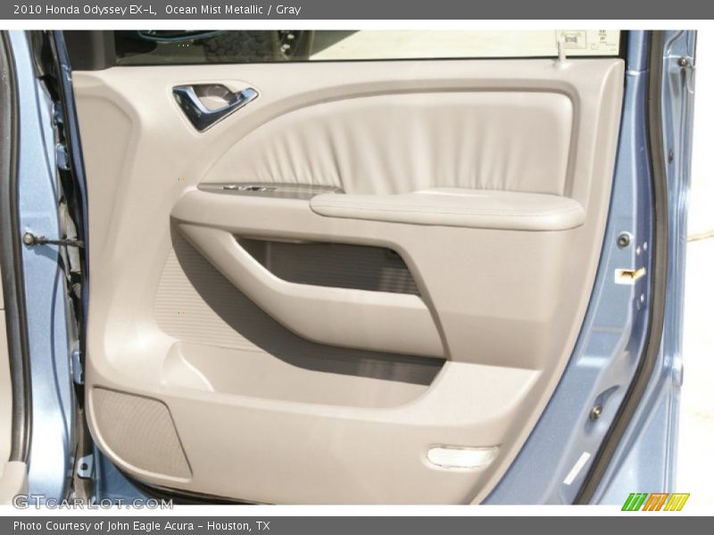 Ocean Mist Metallic / Gray 2010 Honda Odyssey EX-L