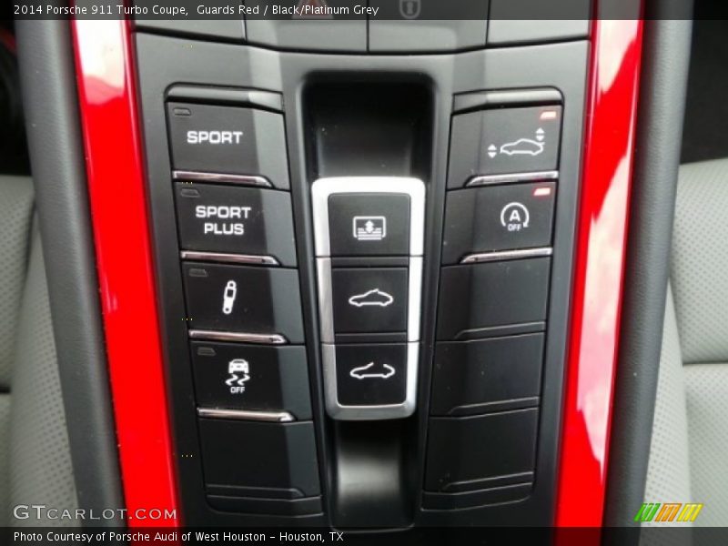 Guards Red / Black/Platinum Grey 2014 Porsche 911 Turbo Coupe