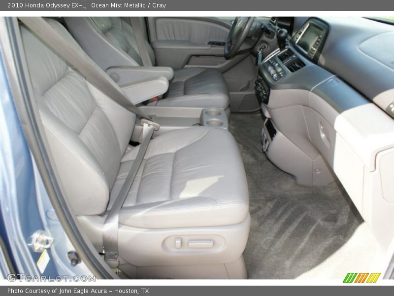 Ocean Mist Metallic / Gray 2010 Honda Odyssey EX-L