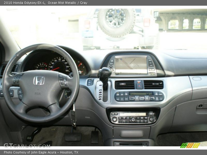 Ocean Mist Metallic / Gray 2010 Honda Odyssey EX-L