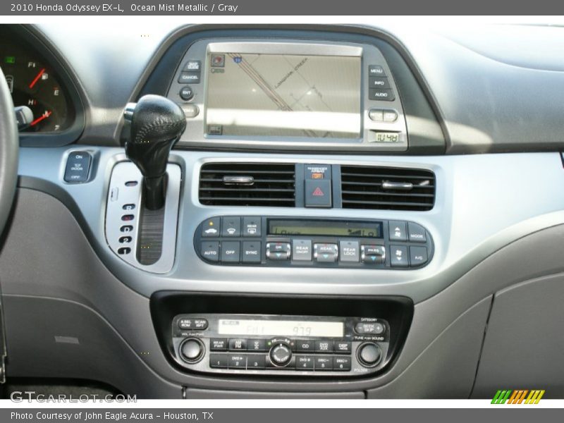 Ocean Mist Metallic / Gray 2010 Honda Odyssey EX-L