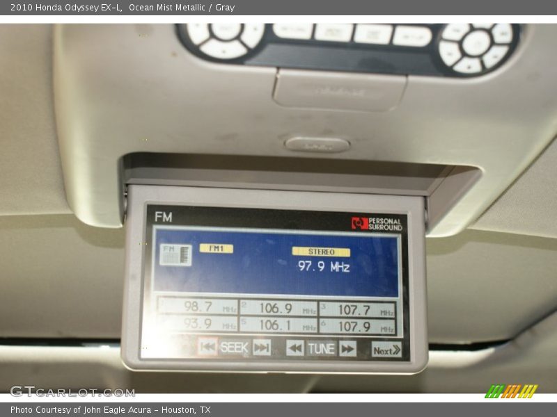 Ocean Mist Metallic / Gray 2010 Honda Odyssey EX-L
