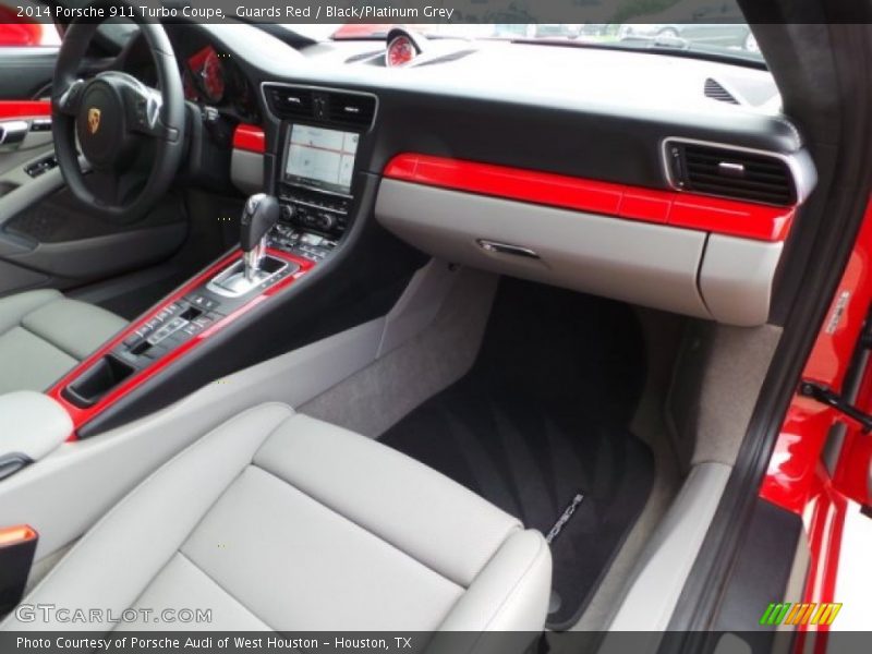 Guards Red / Black/Platinum Grey 2014 Porsche 911 Turbo Coupe