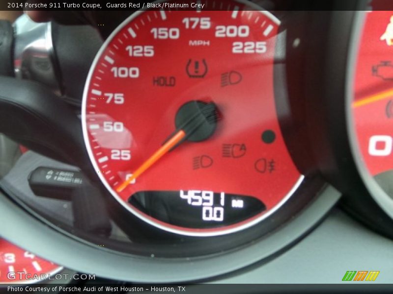 Guards Red / Black/Platinum Grey 2014 Porsche 911 Turbo Coupe