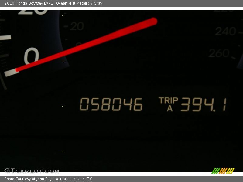 Ocean Mist Metallic / Gray 2010 Honda Odyssey EX-L