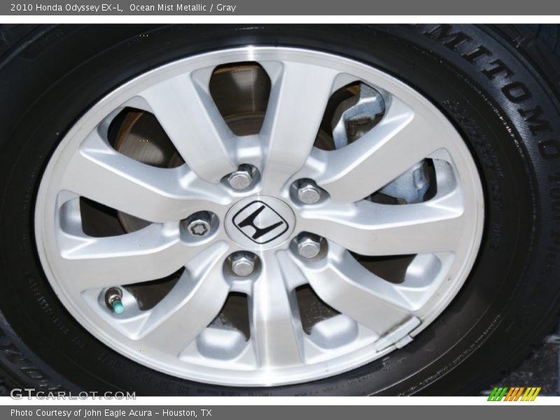 Ocean Mist Metallic / Gray 2010 Honda Odyssey EX-L