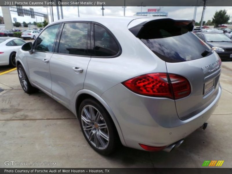 Classic Silver Metallic / Black 2011 Porsche Cayenne Turbo