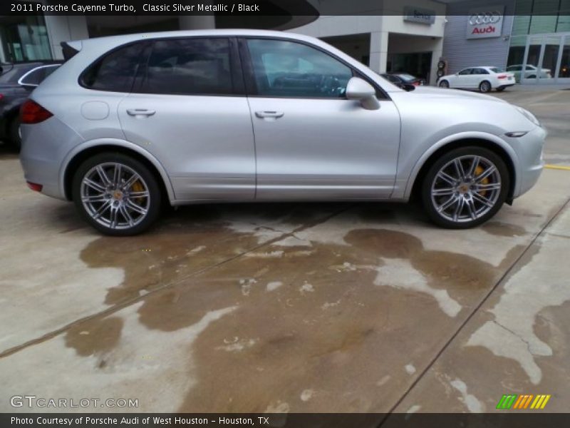 Classic Silver Metallic / Black 2011 Porsche Cayenne Turbo
