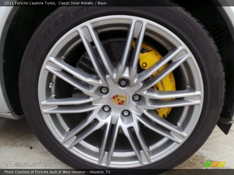 Classic Silver Metallic / Black 2011 Porsche Cayenne Turbo