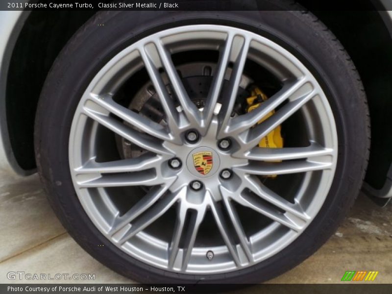 Classic Silver Metallic / Black 2011 Porsche Cayenne Turbo