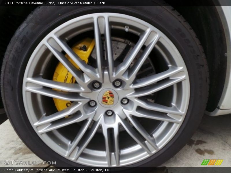 Classic Silver Metallic / Black 2011 Porsche Cayenne Turbo
