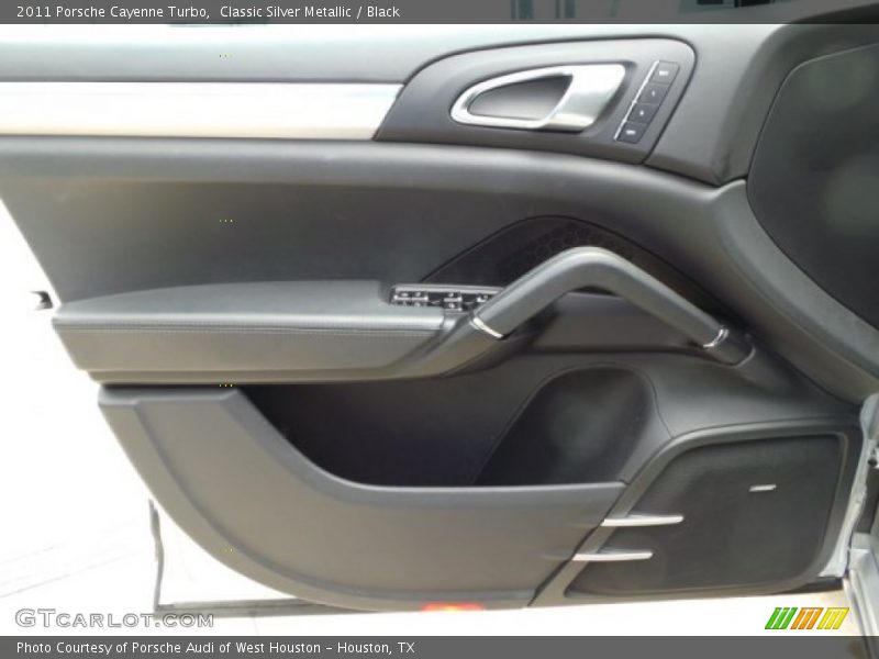 Classic Silver Metallic / Black 2011 Porsche Cayenne Turbo