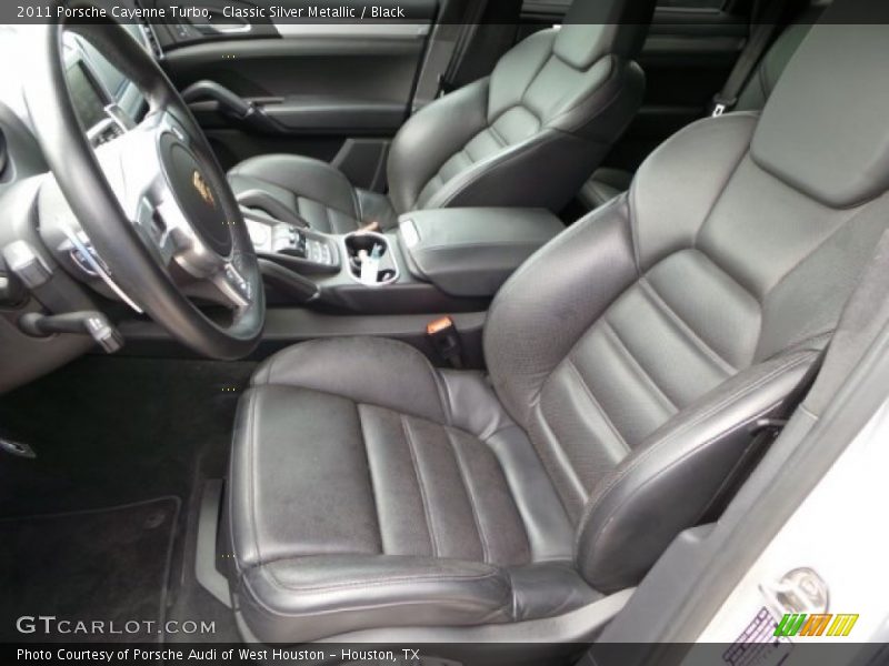 Classic Silver Metallic / Black 2011 Porsche Cayenne Turbo