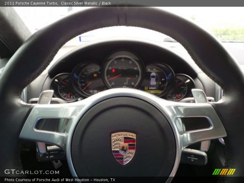 Classic Silver Metallic / Black 2011 Porsche Cayenne Turbo