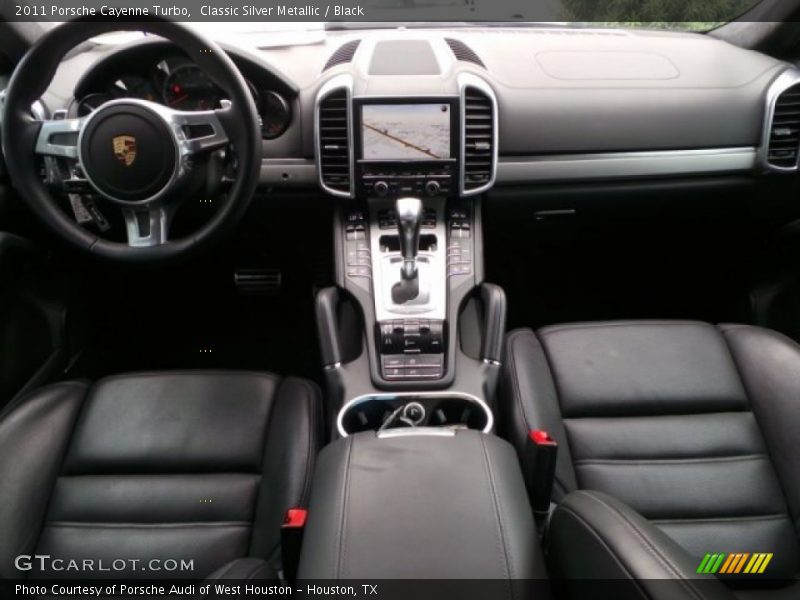 Classic Silver Metallic / Black 2011 Porsche Cayenne Turbo