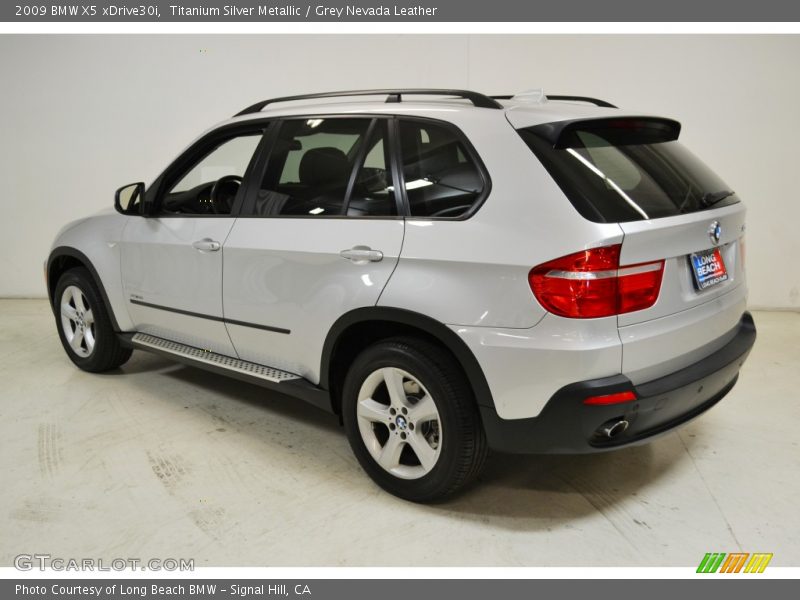 Titanium Silver Metallic / Grey Nevada Leather 2009 BMW X5 xDrive30i