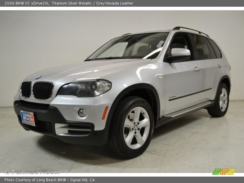 Titanium Silver Metallic / Grey Nevada Leather 2009 BMW X5 xDrive30i