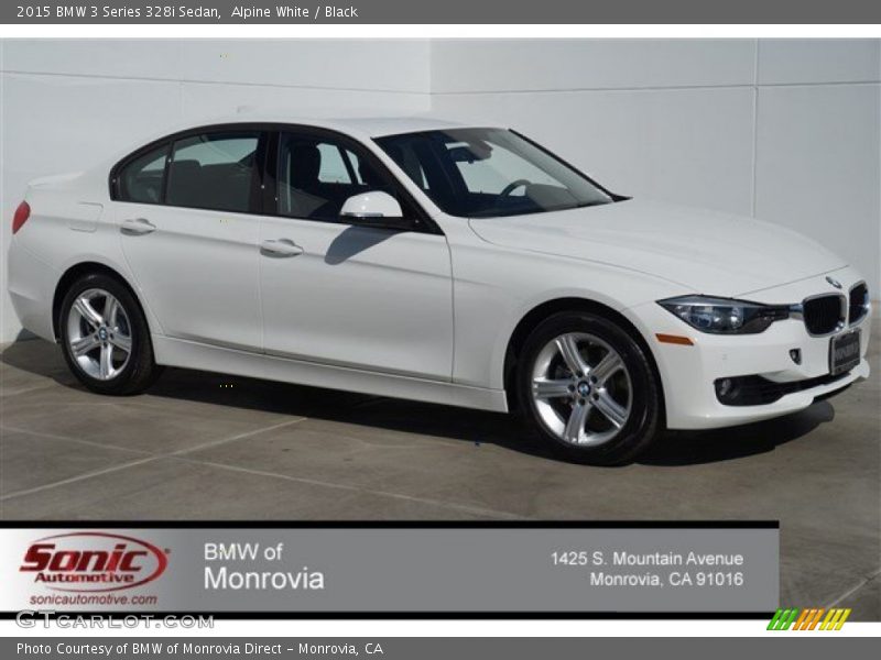 Alpine White / Black 2015 BMW 3 Series 328i Sedan