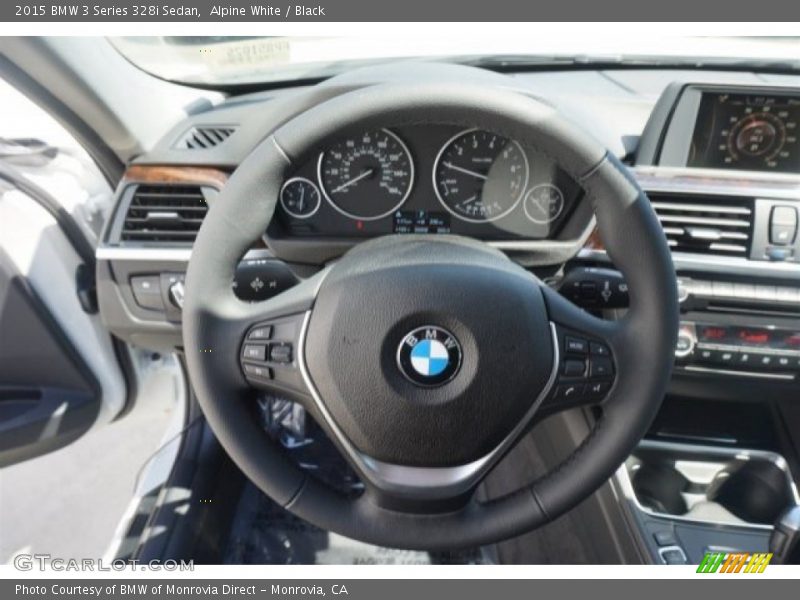 Alpine White / Black 2015 BMW 3 Series 328i Sedan