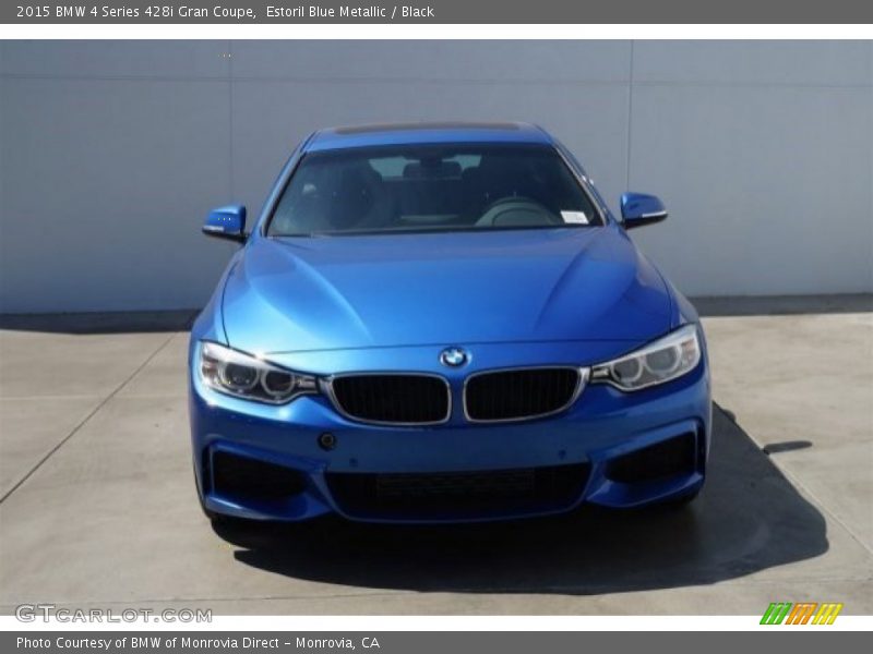 Estoril Blue Metallic / Black 2015 BMW 4 Series 428i Gran Coupe