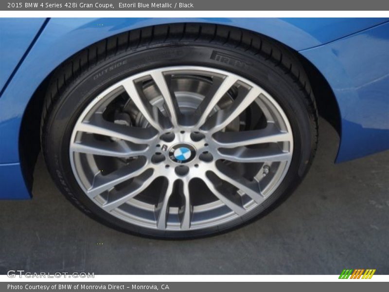 Estoril Blue Metallic / Black 2015 BMW 4 Series 428i Gran Coupe