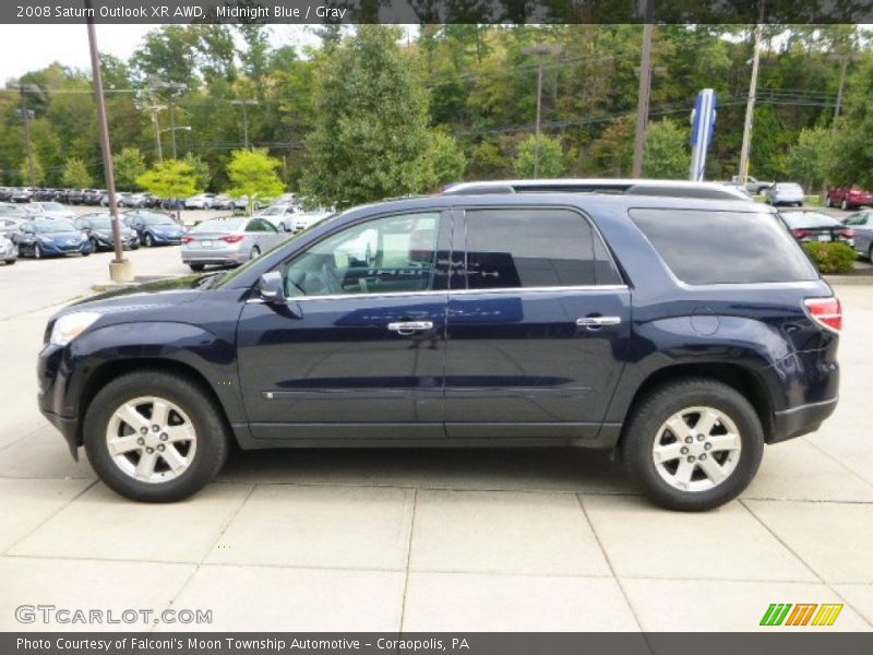 Midnight Blue / Gray 2008 Saturn Outlook XR AWD