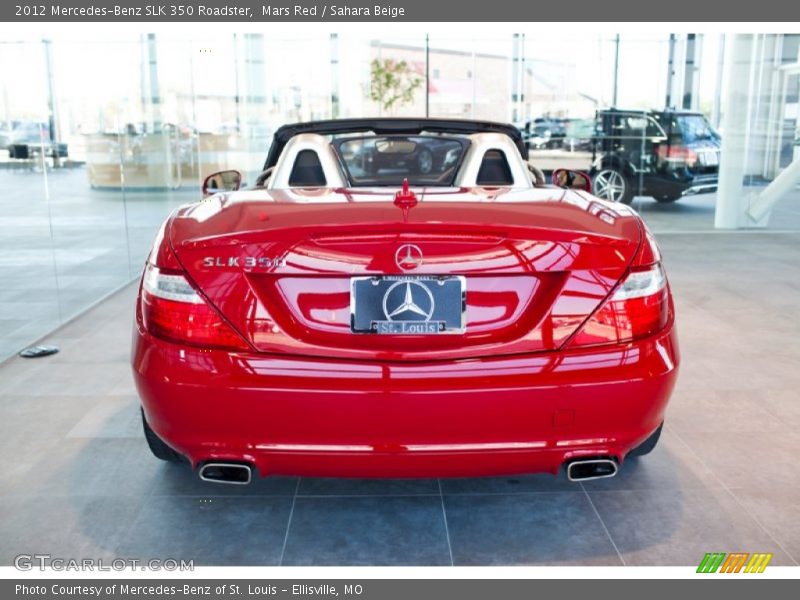 Mars Red / Sahara Beige 2012 Mercedes-Benz SLK 350 Roadster