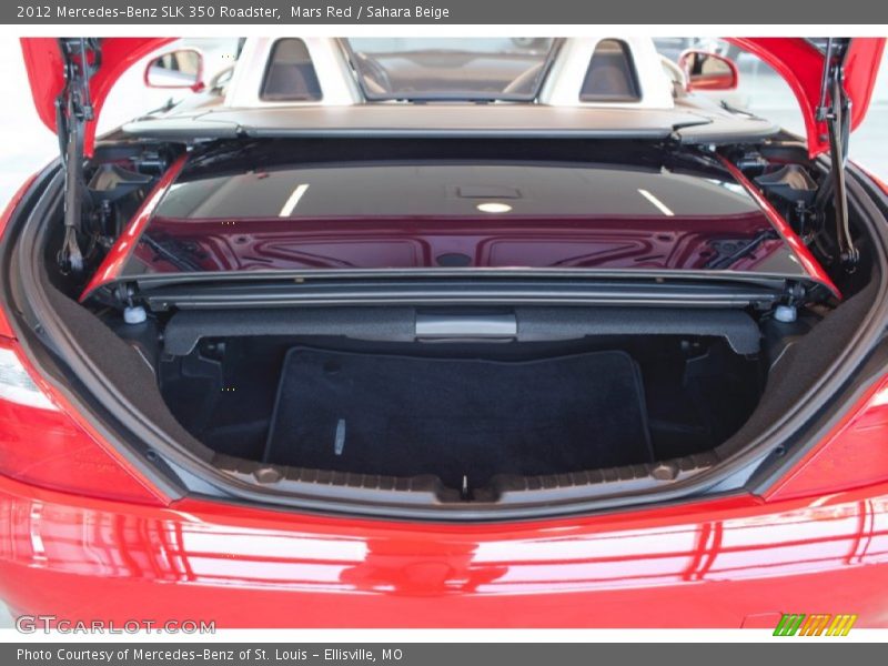 Mars Red / Sahara Beige 2012 Mercedes-Benz SLK 350 Roadster